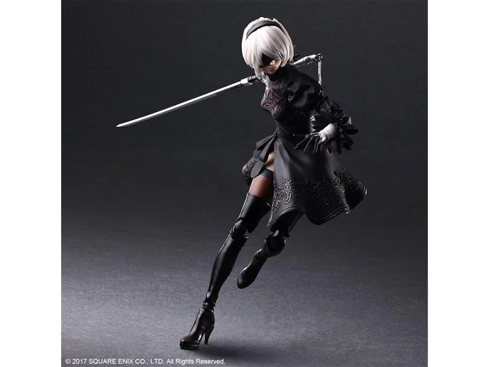 NieR: Automata YoRHa No. 2 Type B 2B (Deluxe Version) Play Arts Kai Action Figure