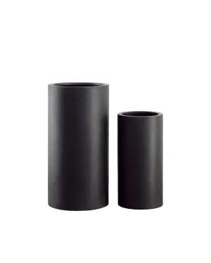 NOIR CYLINDER PLANTER SET