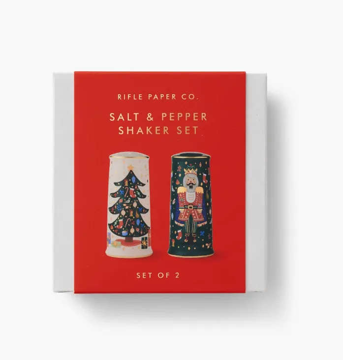 Nutcracker Porcelain Salt & Pepper Shaker Set