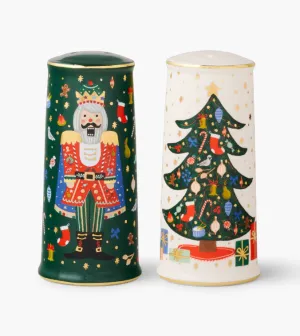 Nutcracker Porcelain Salt & Pepper Shaker Set