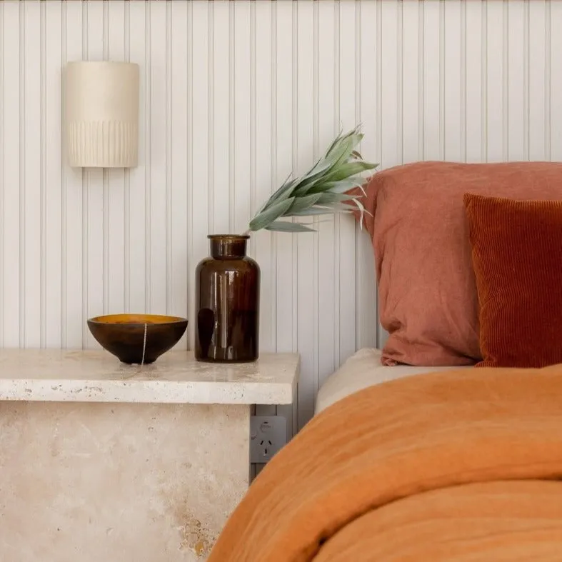Organic Handmade Ceramic Wall Light | Stone