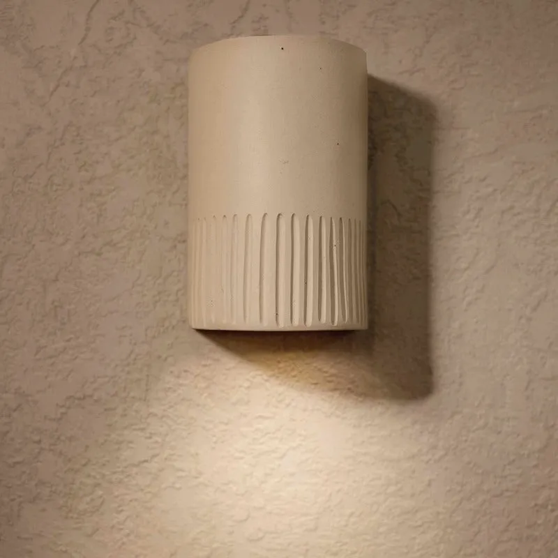 Organic Handmade Ceramic Wall Light | Stone