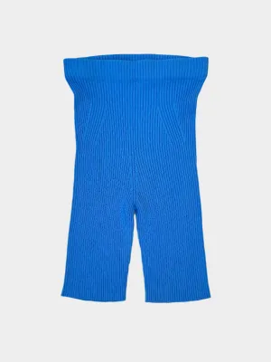 Pantaloni Corti In Maglia A Coste