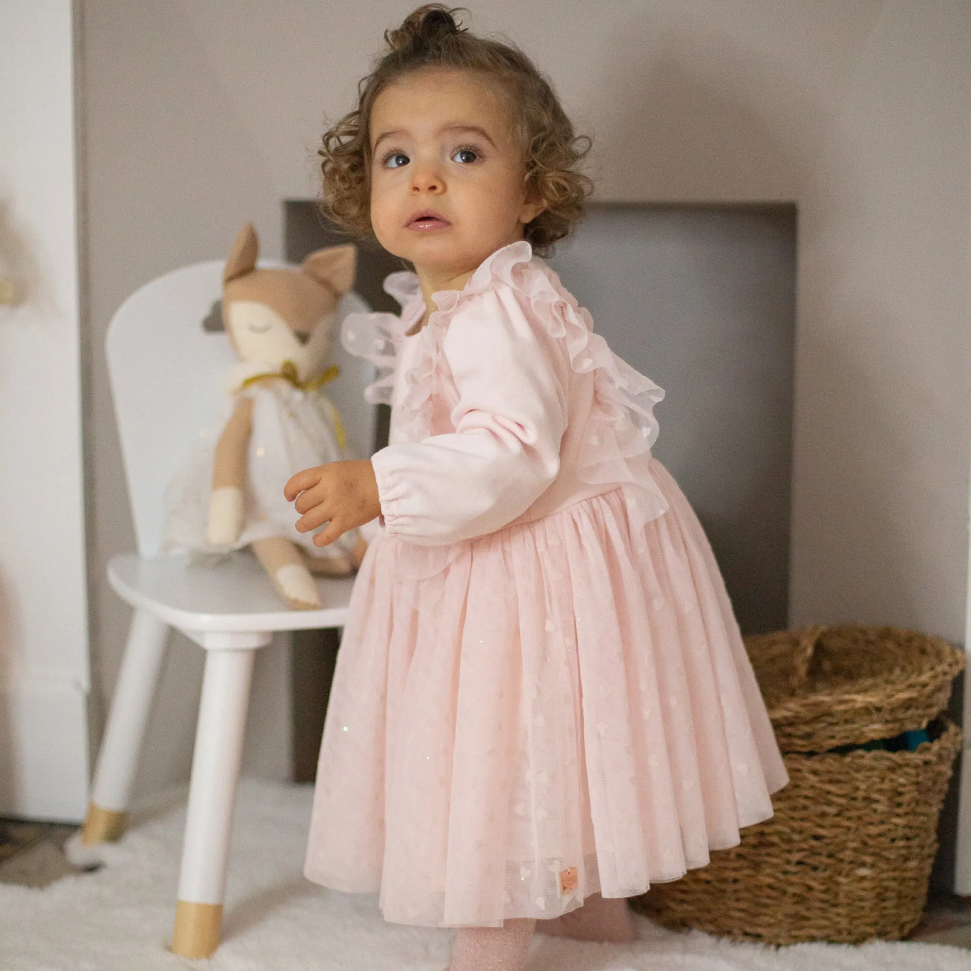 Pink Ruffle Ceremony Dress