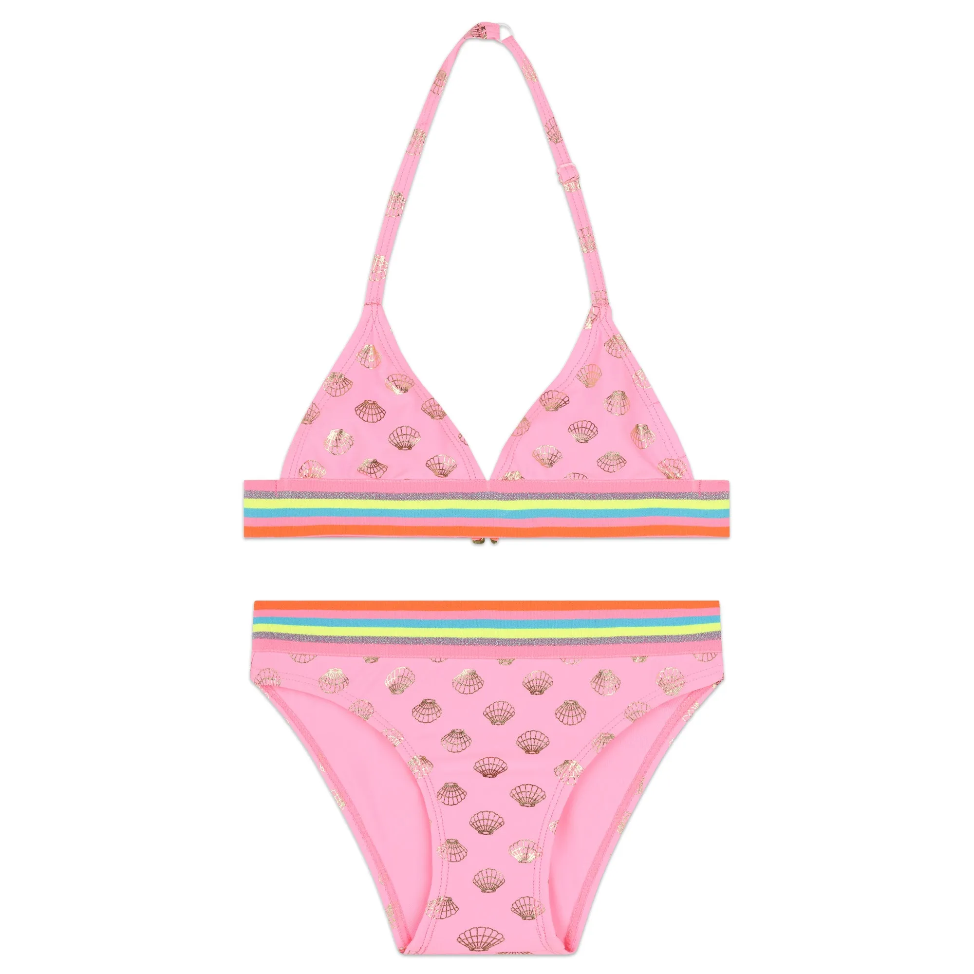 Pink Seashell Print Bikini