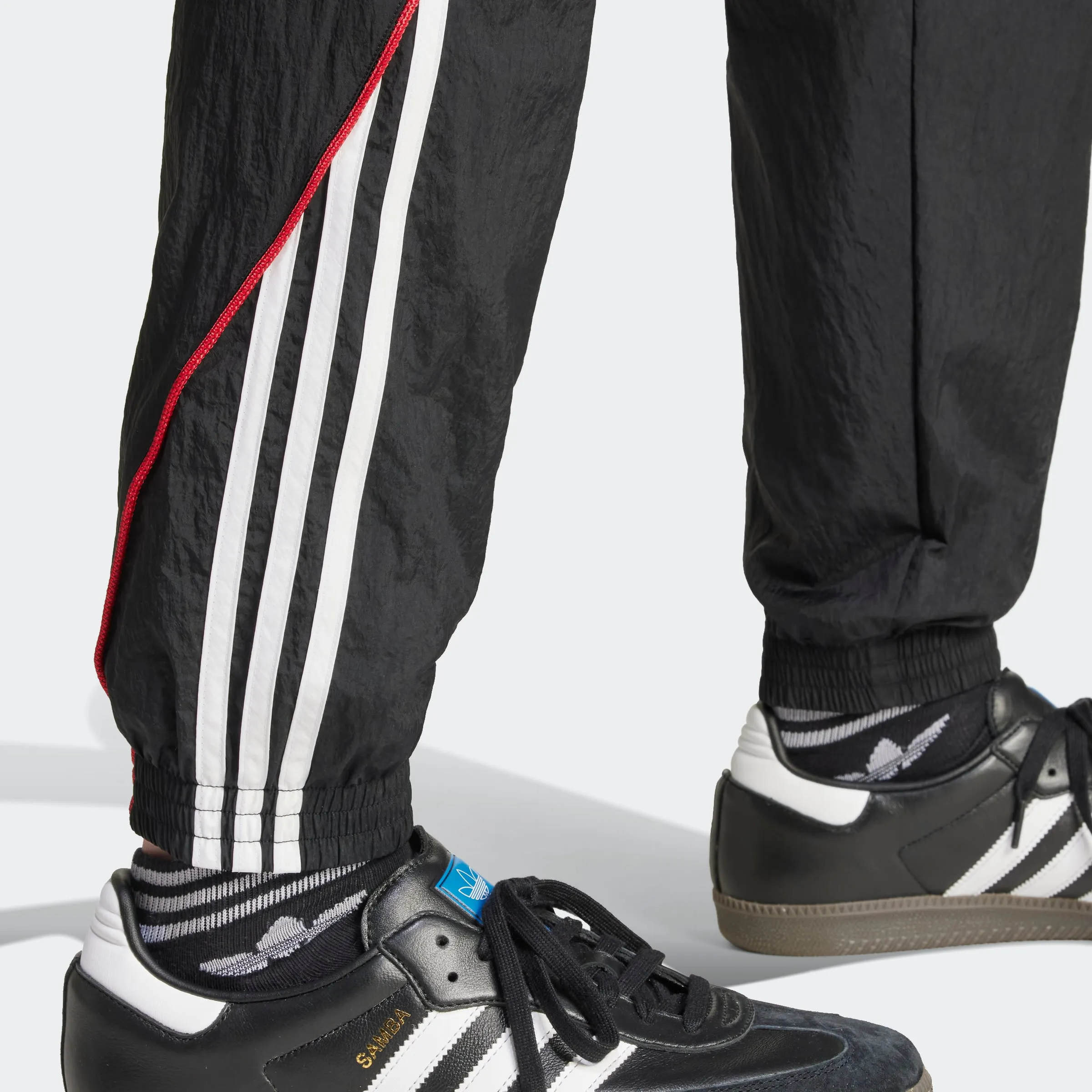 Premium Track Pants Black / Better Scarlet
