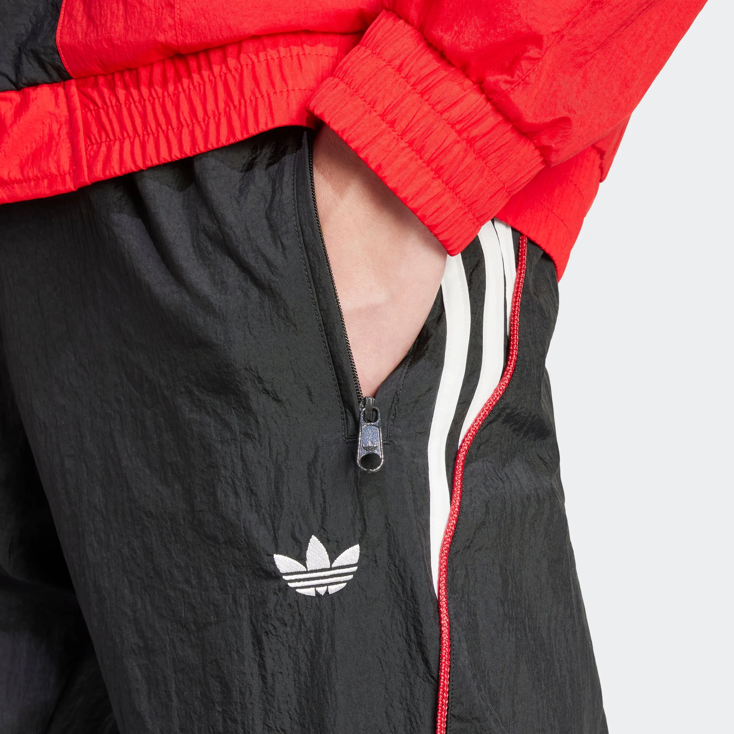 Premium Track Pants Black / Better Scarlet