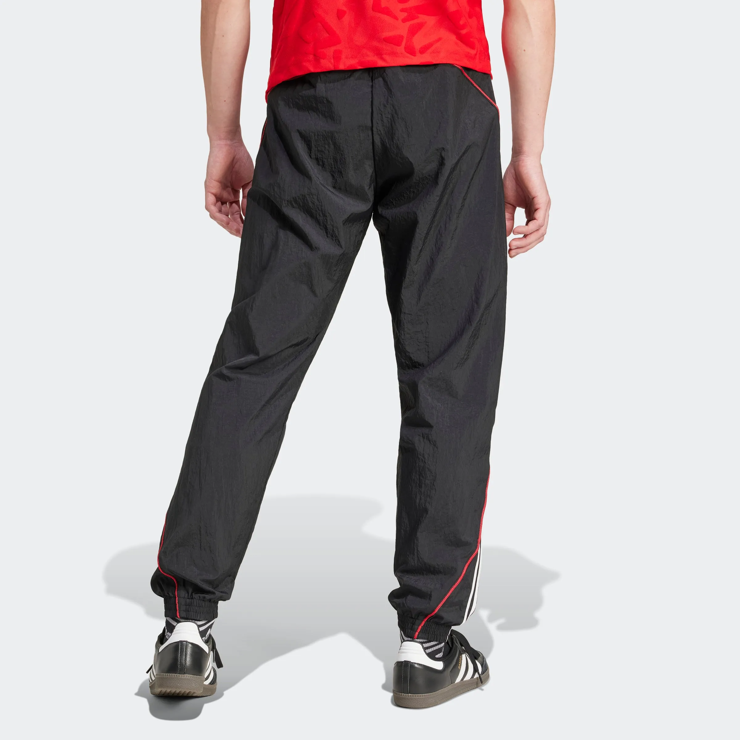 Premium Track Pants Black / Better Scarlet