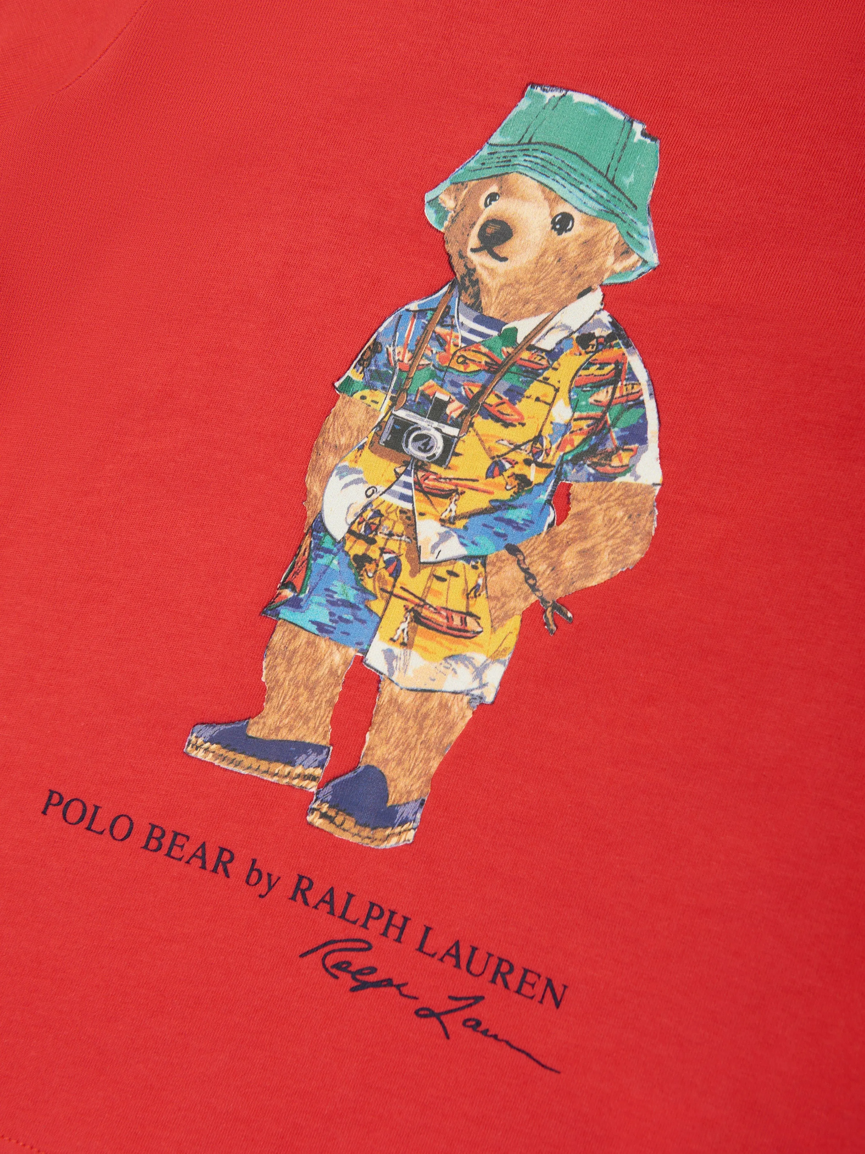 Ralph Lauren Boys Polo Bear T-Shirt in Orange