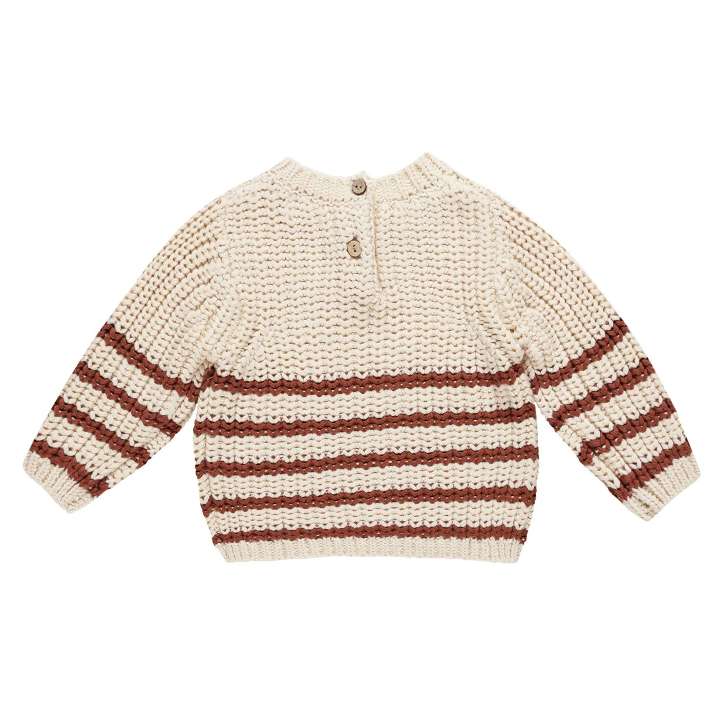 Rex Sweater - Cranberry Stripe - Natural - FINAL SALE