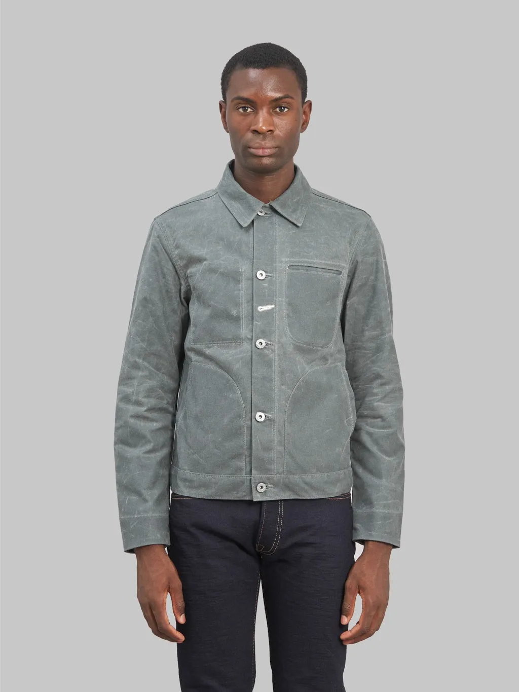 Rogue Territory Waxed Canvas Supply Jacket Grey Ridgeline