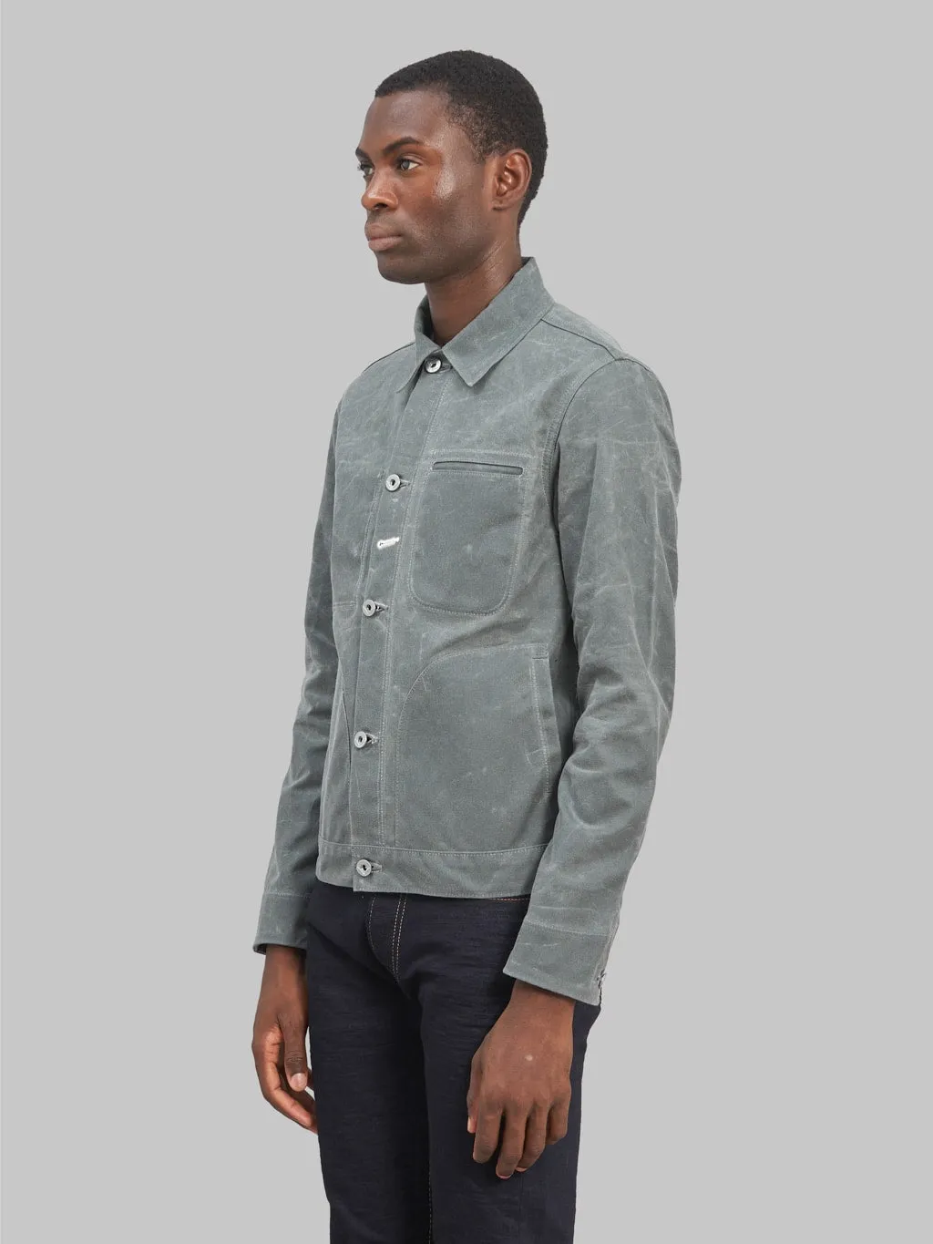 Rogue Territory Waxed Canvas Supply Jacket Grey Ridgeline
