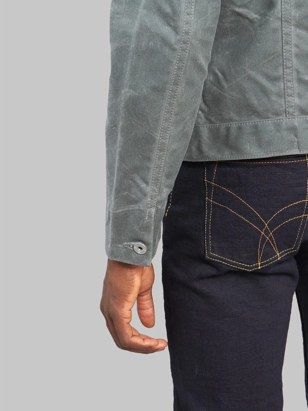 Rogue Territory Waxed Canvas Supply Jacket Grey Ridgeline