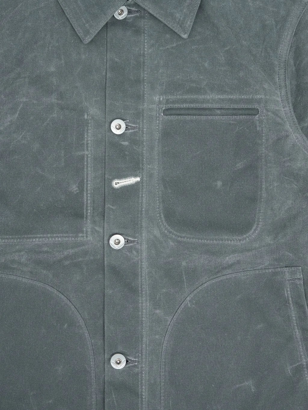 Rogue Territory Waxed Canvas Supply Jacket Grey Ridgeline