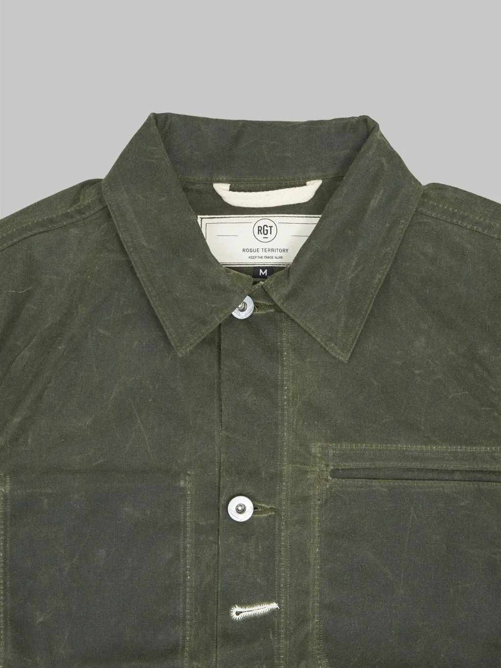 Rogue Territory Waxed Canvas Supply Jacket Olive Ridgeline