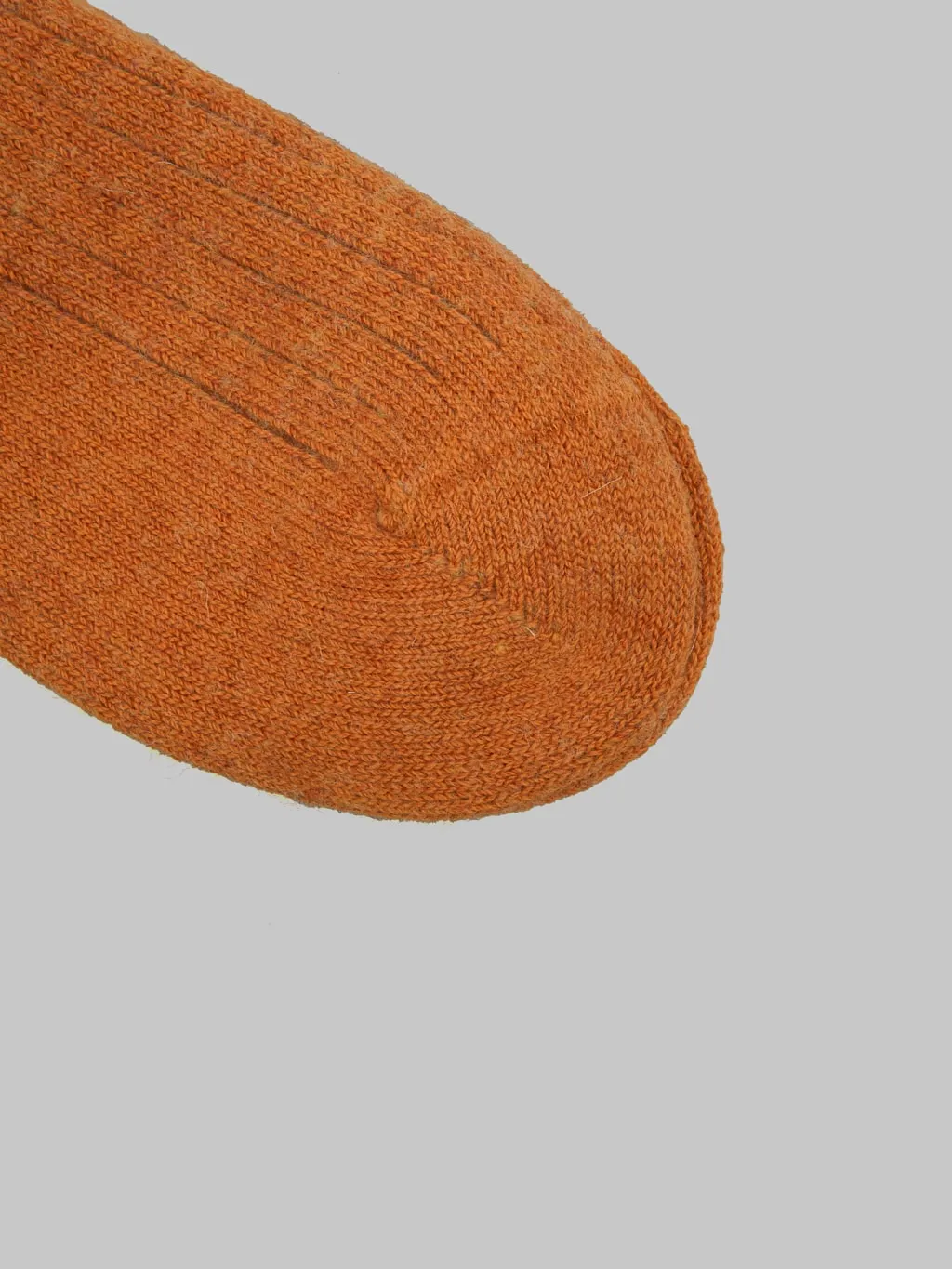 ROTOTO Cotton Wool Ribbed Crew Socks Gold