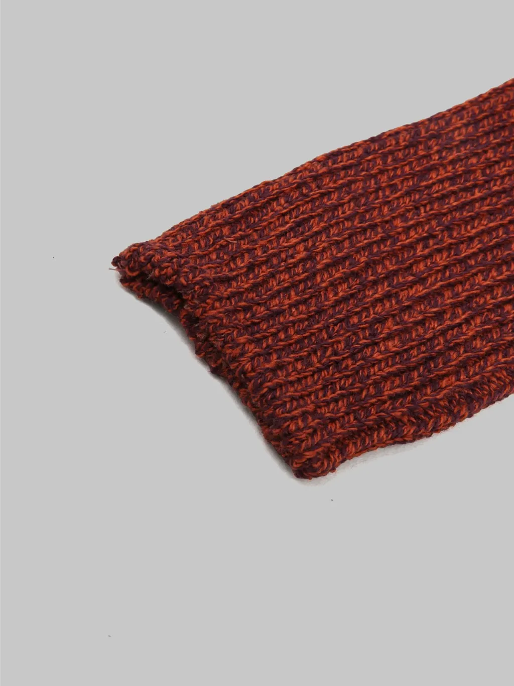 ROTOTO Recycled Cotton Marl Socks Bordeaux