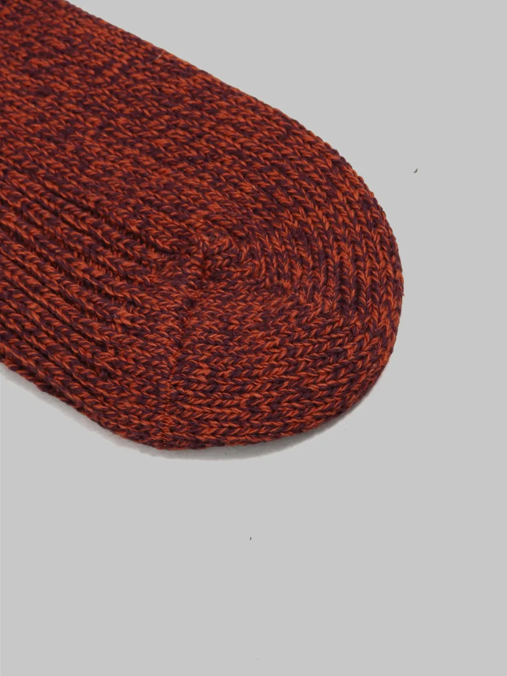 ROTOTO Recycled Cotton Marl Socks Bordeaux
