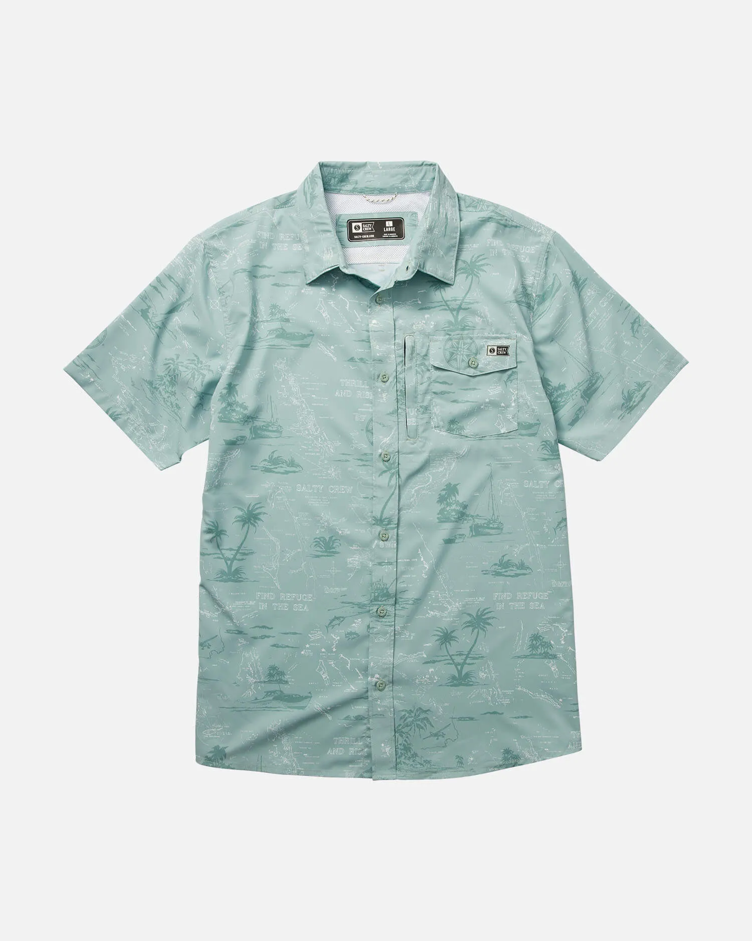 Seafarer S/S Tech Woven - Mackerel