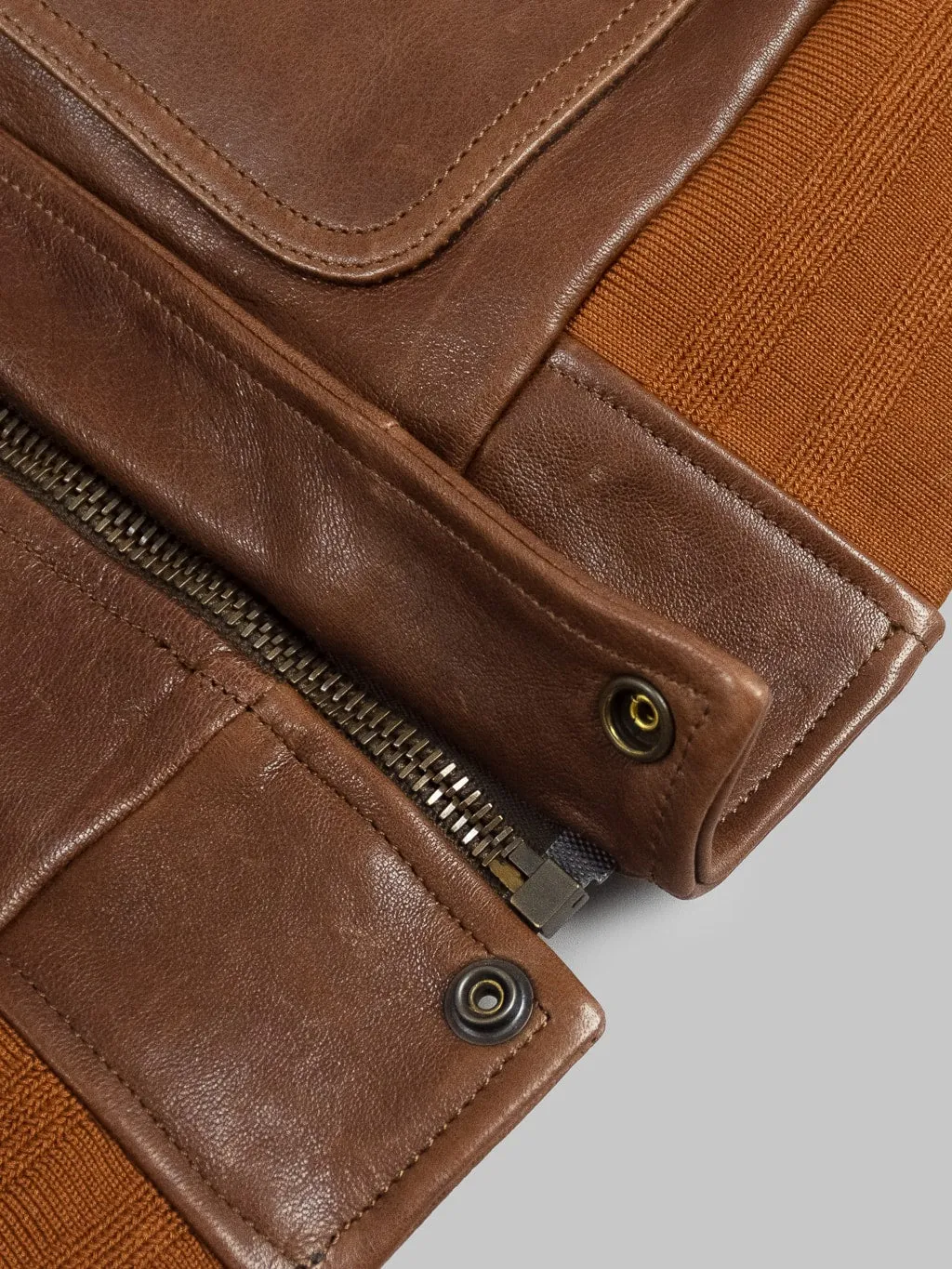 Shangri-La Heritage Don Gentile A-2 Seal Brown Flight Jacket