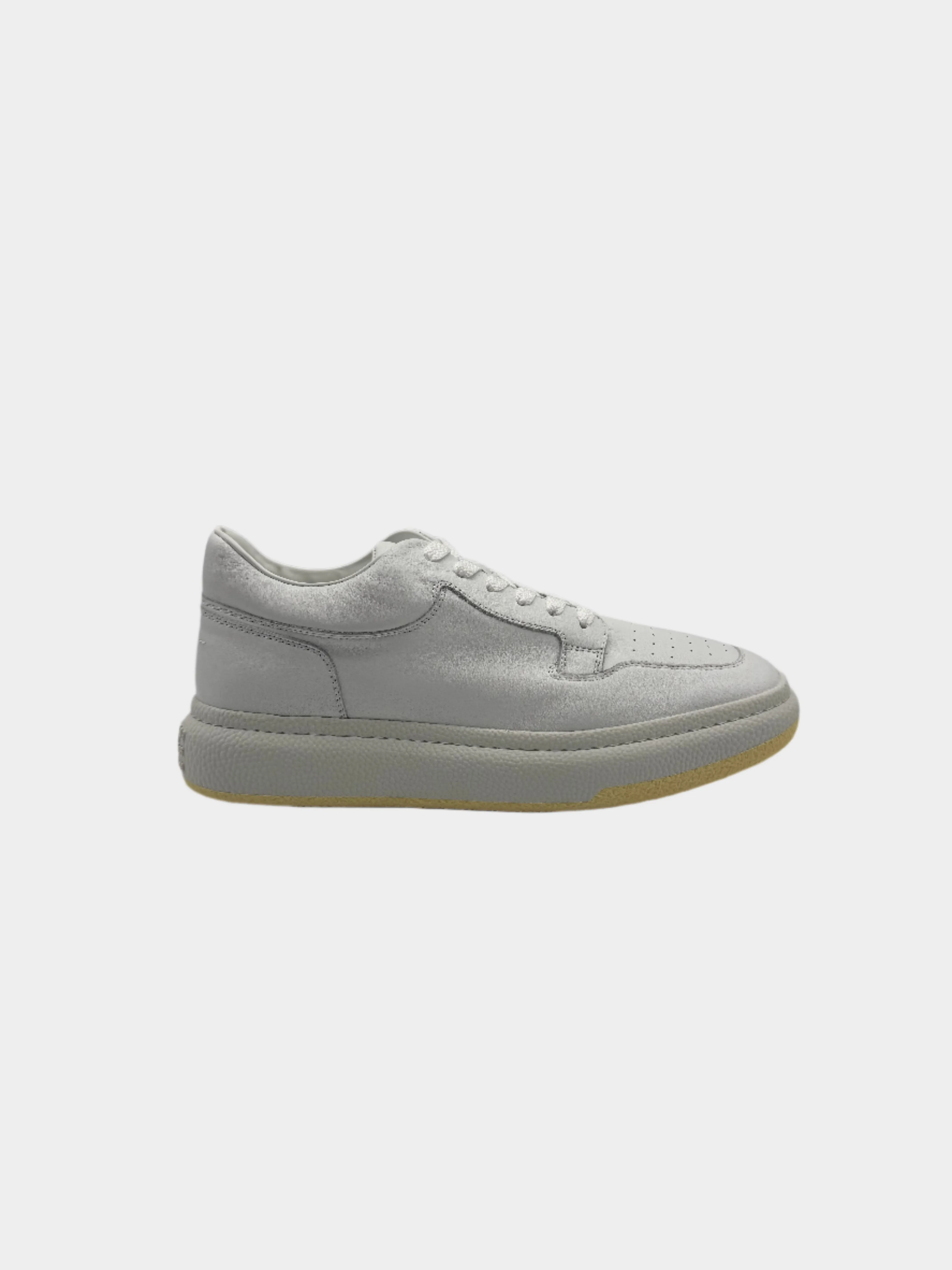Sneakers Bianche Con Dettaglio Suola Giallo