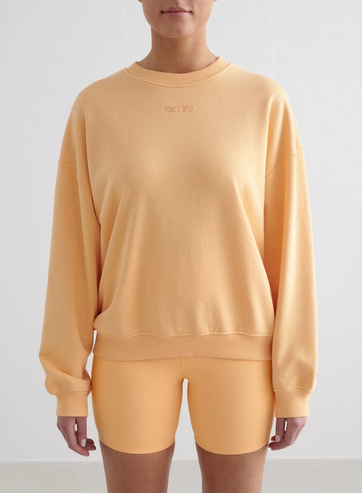 Sorbet Sense Midi Biker Shorts & Terry Sweatshirt Set