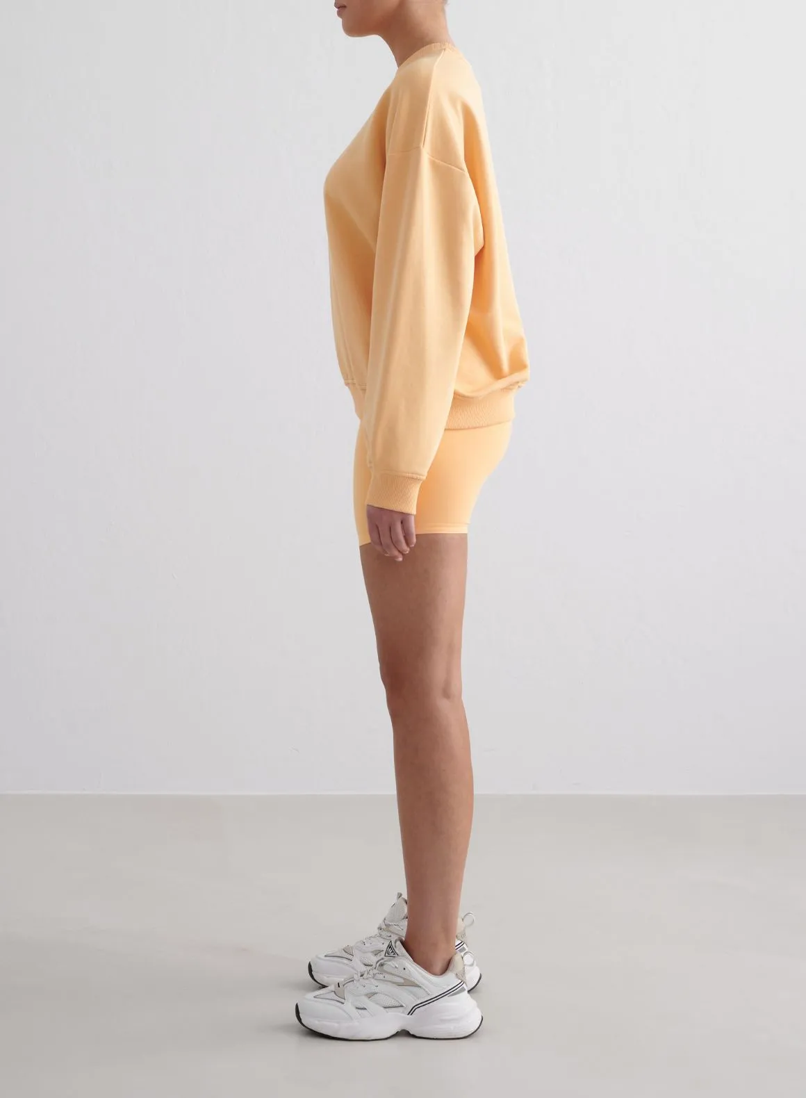 Sorbet Sense Midi Biker Shorts & Terry Sweatshirt Set
