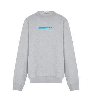 Stone Island Junior Grey Logo Sweatshirt