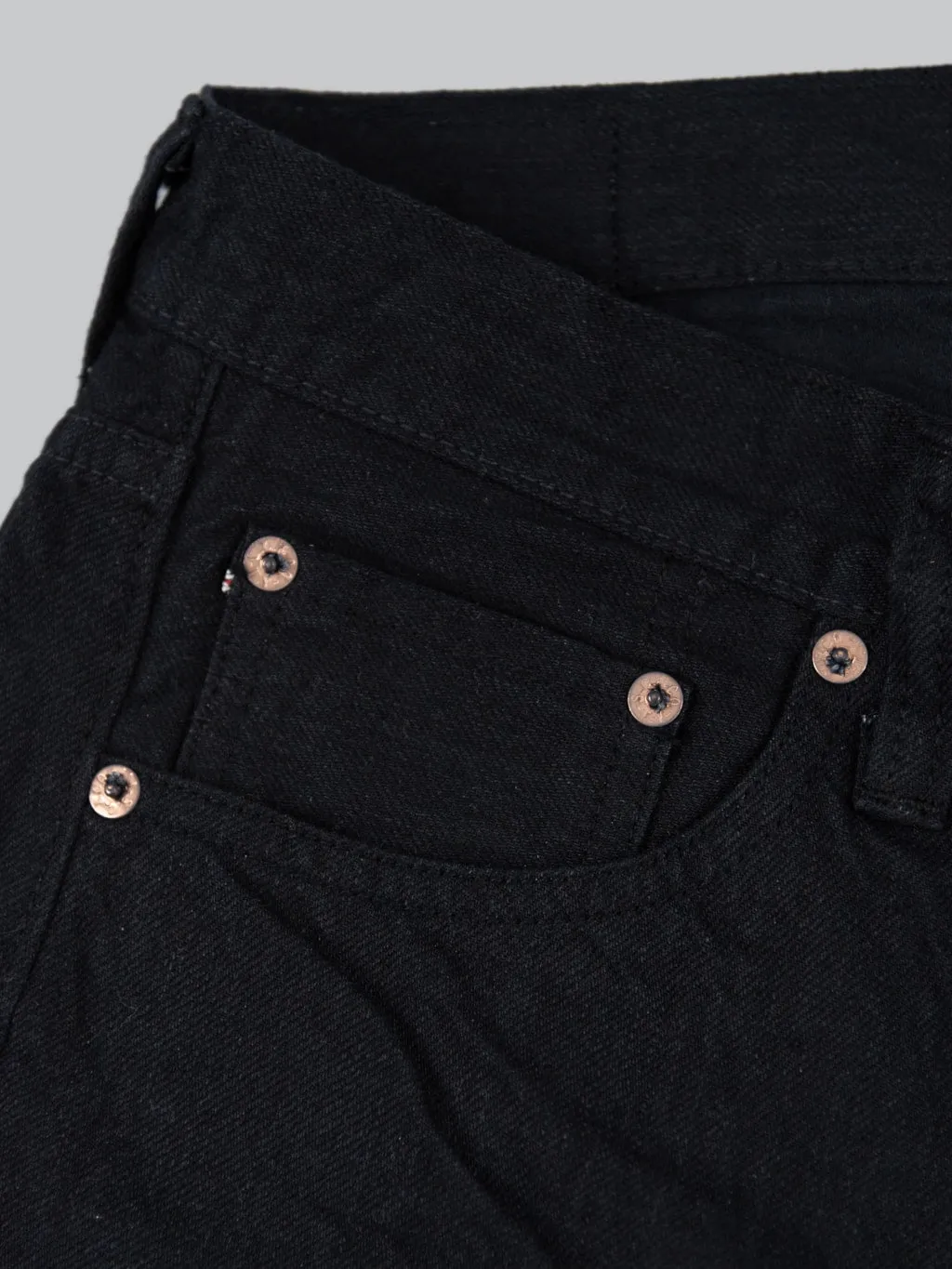 Sugar Cane Type III 13oz Black Denim Slim Jeans