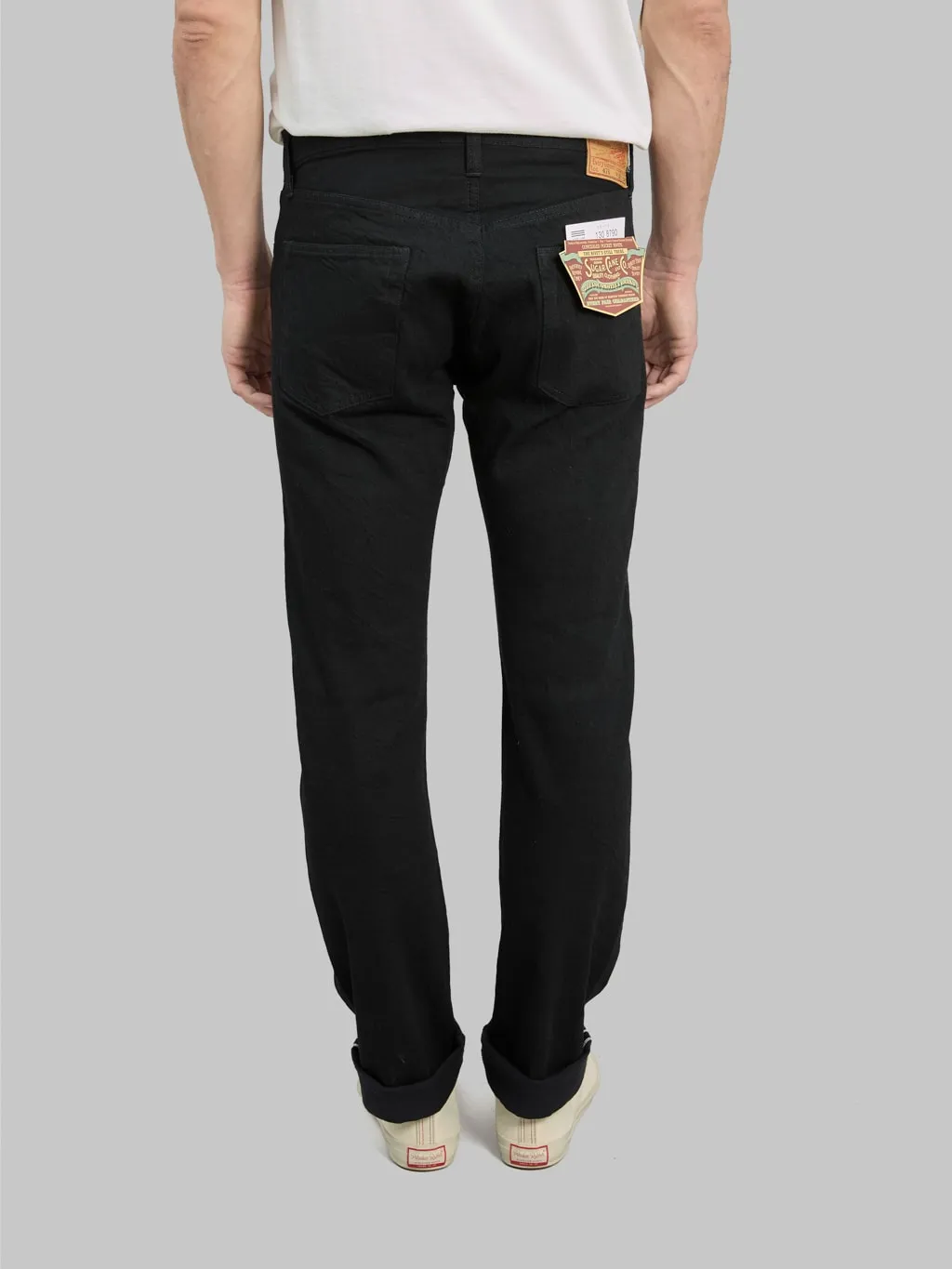 Sugar Cane Type III 13oz Black Denim Slim Jeans