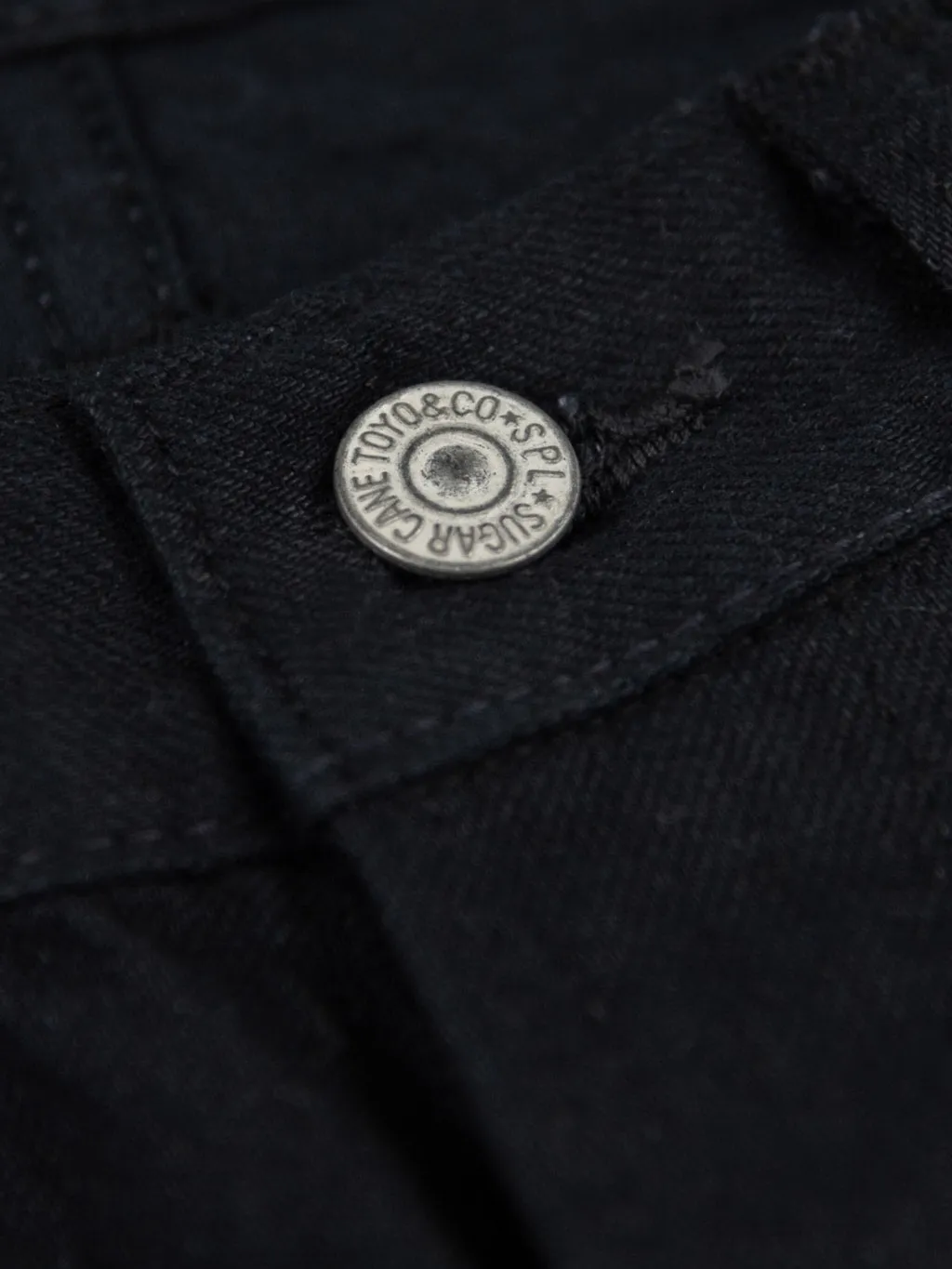 Sugar Cane Type III 13oz Black Denim Slim Jeans