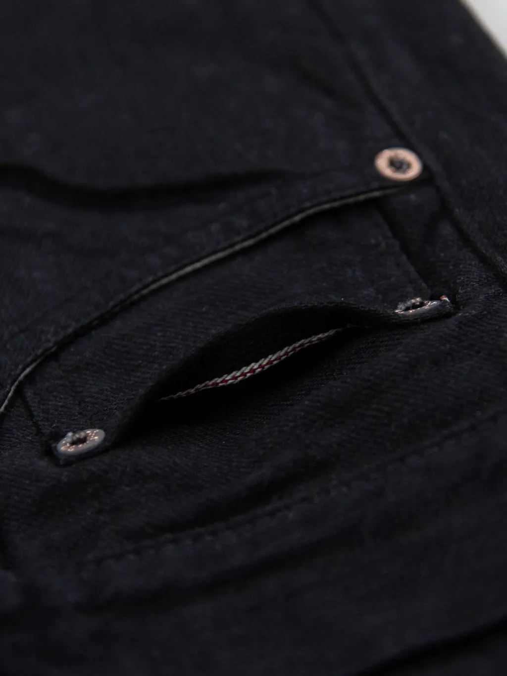 Sugar Cane Type III 13oz Black Denim Slim Jeans