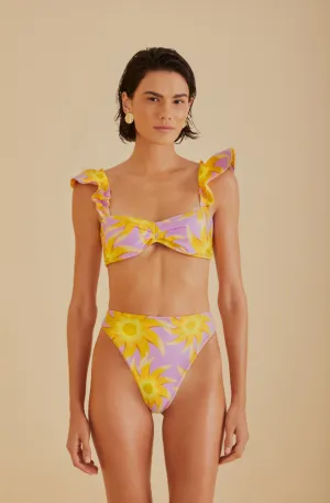 Sunny Side Lilac Bandeau Top