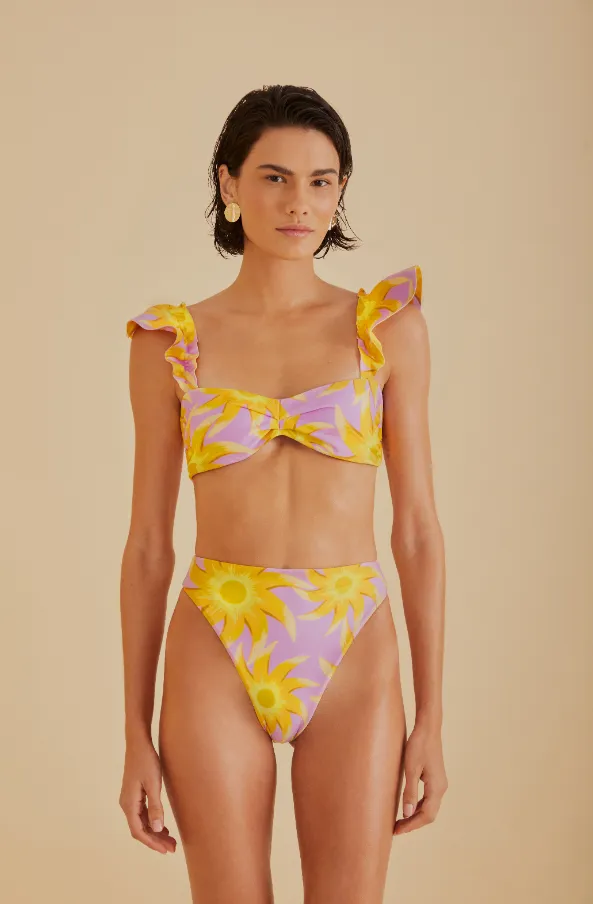 Sunny Side Lilac Bandeau Top