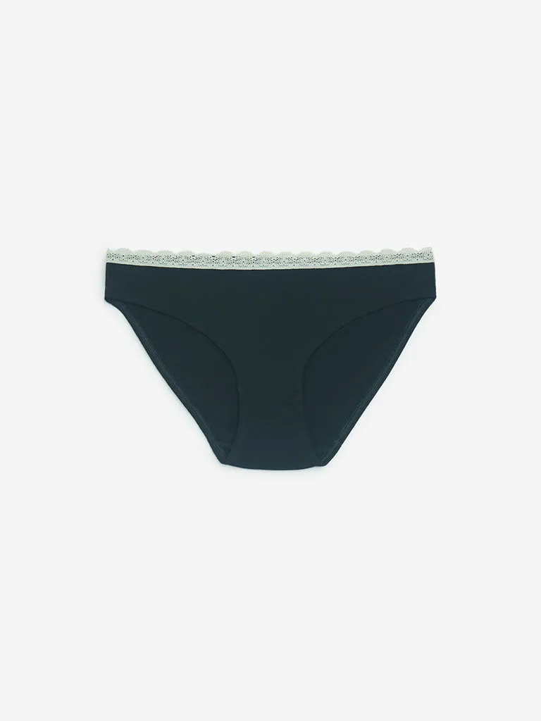 Superstar Lime Bikini Cotton-Blend Briefs - Pack of 2