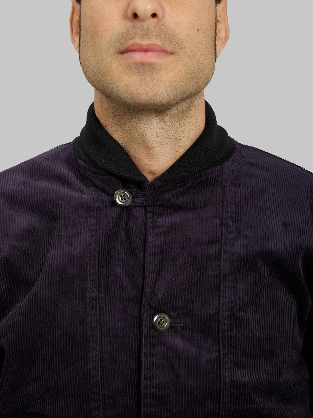 Tanuki Sazanami Corduroy Natural Indigo Dyed Jacket