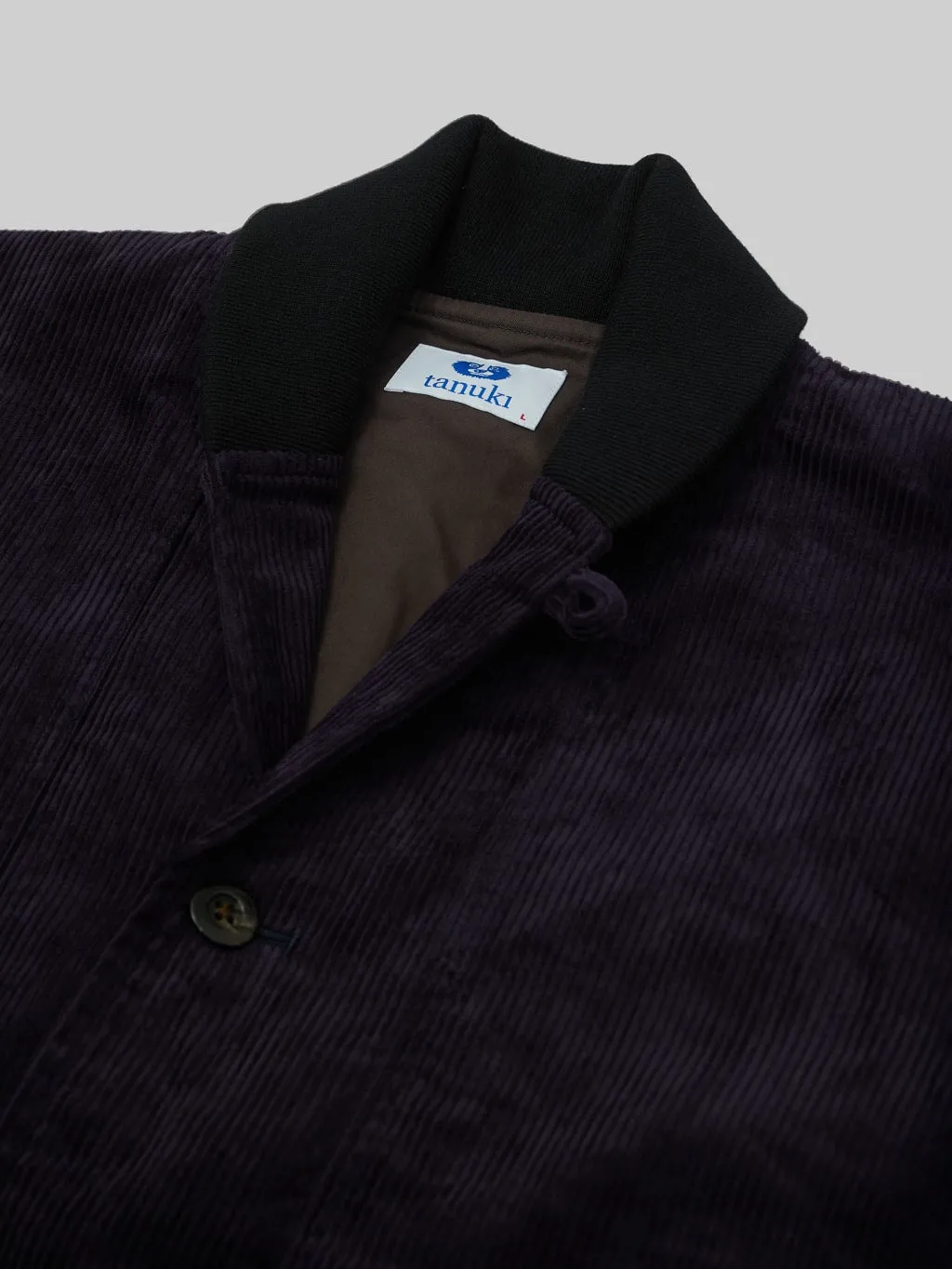 Tanuki Sazanami Corduroy Natural Indigo Dyed Jacket