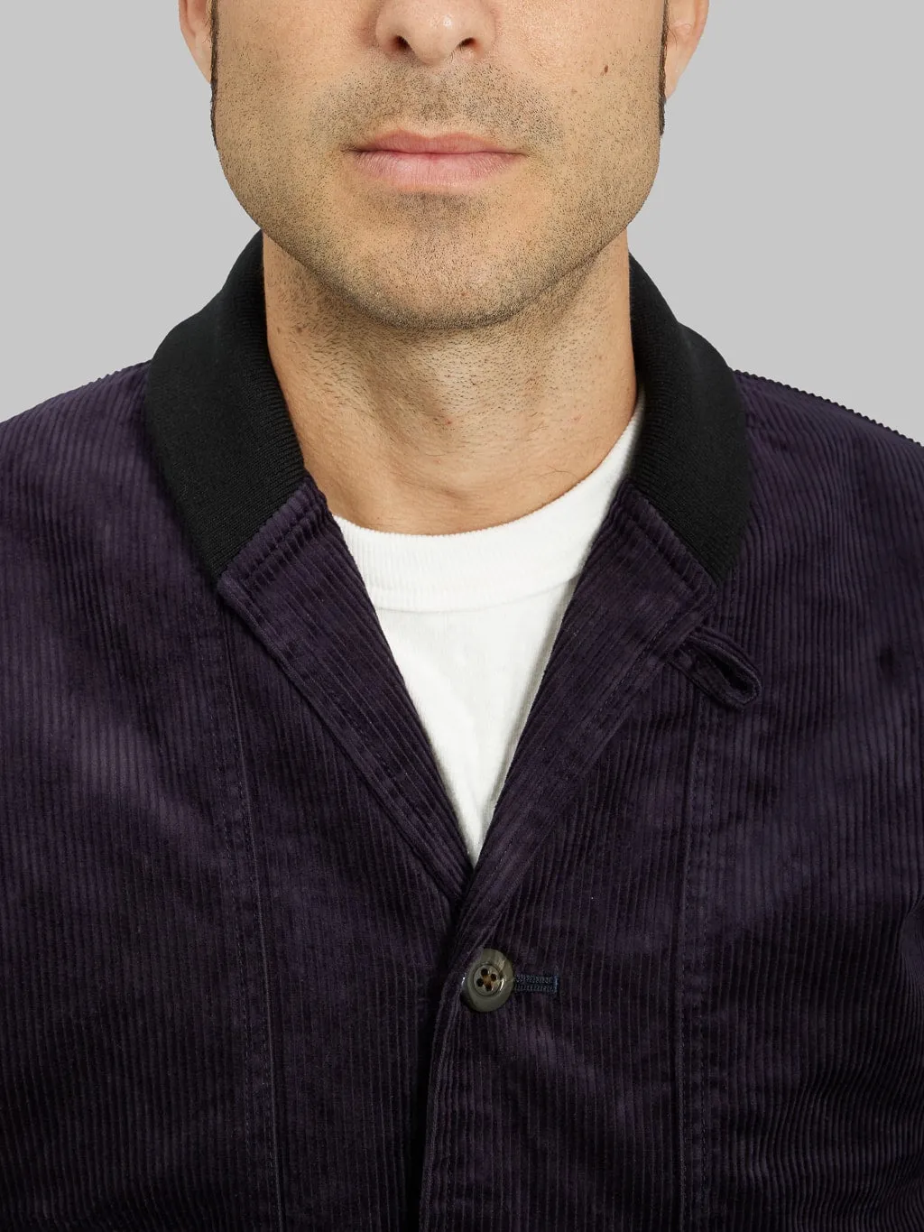 Tanuki Sazanami Corduroy Natural Indigo Dyed Jacket