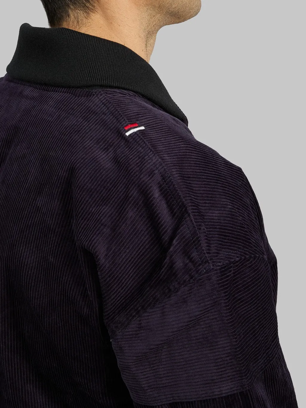 Tanuki Sazanami Corduroy Natural Indigo Dyed Jacket