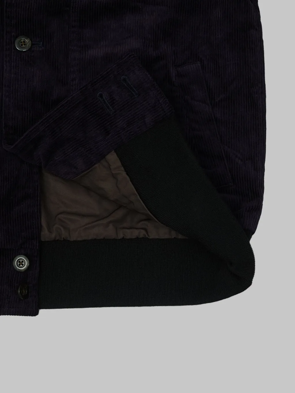 Tanuki Sazanami Corduroy Natural Indigo Dyed Jacket