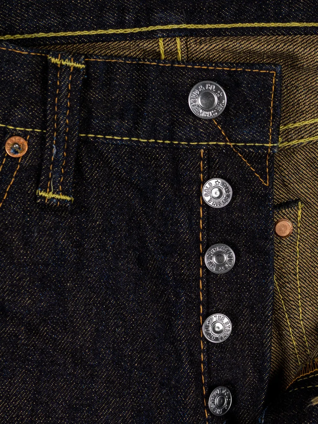 The Strike Gold 2105 Brown Weft Slim Straight Jeans