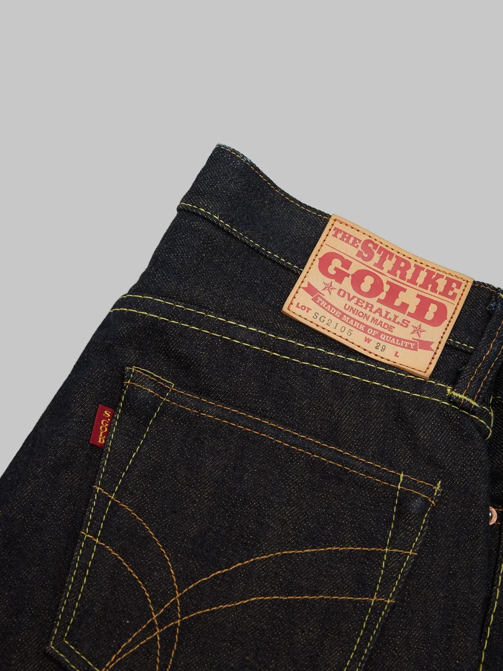 The Strike Gold 2105 Brown Weft Slim Straight Jeans