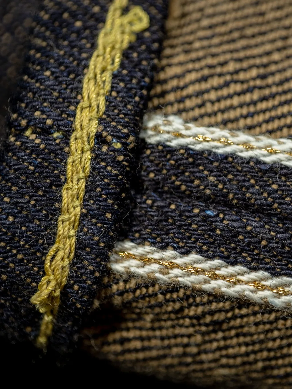 The Strike Gold 2105 Brown Weft Slim Straight Jeans
