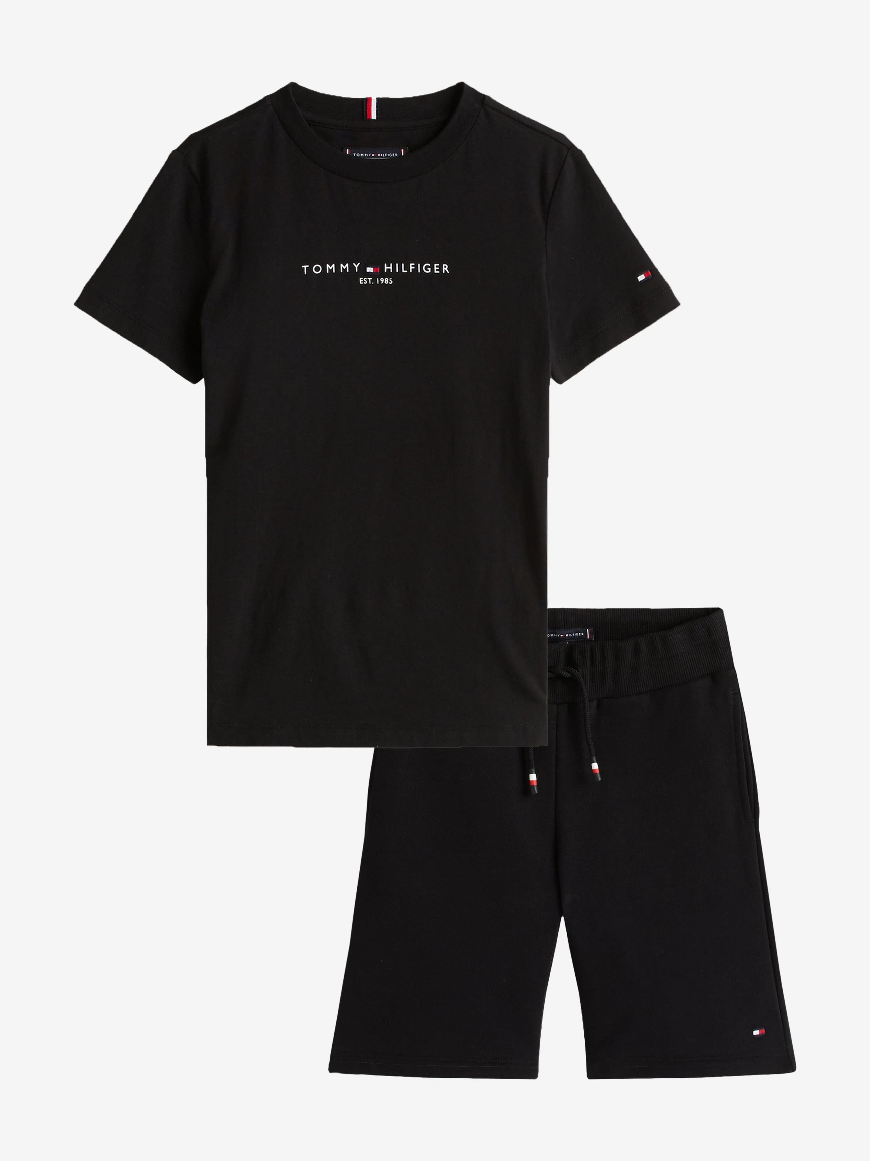 Tommy Hilfiger Boys Essential Short Set in Black