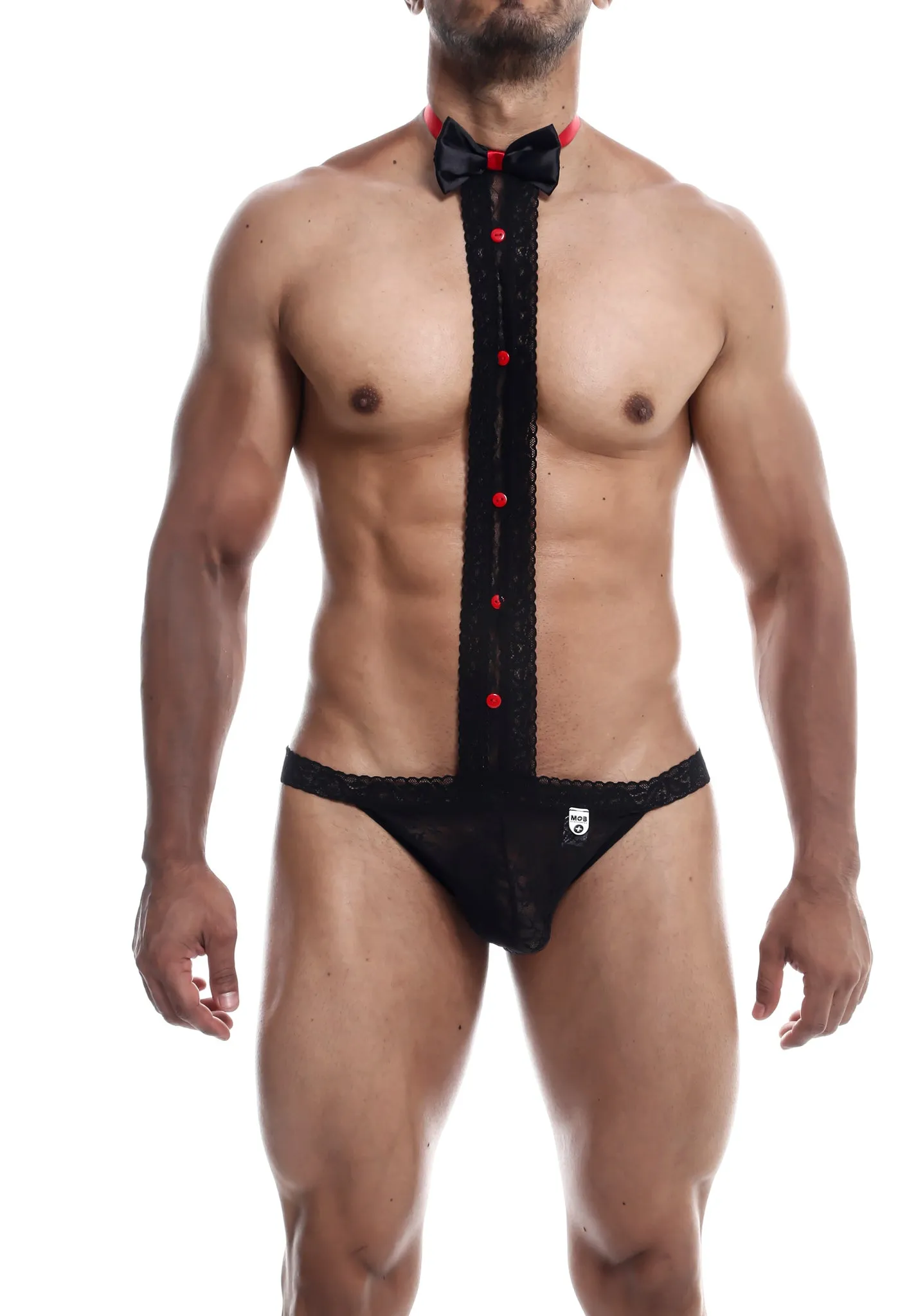Tuxedo Lace Thong