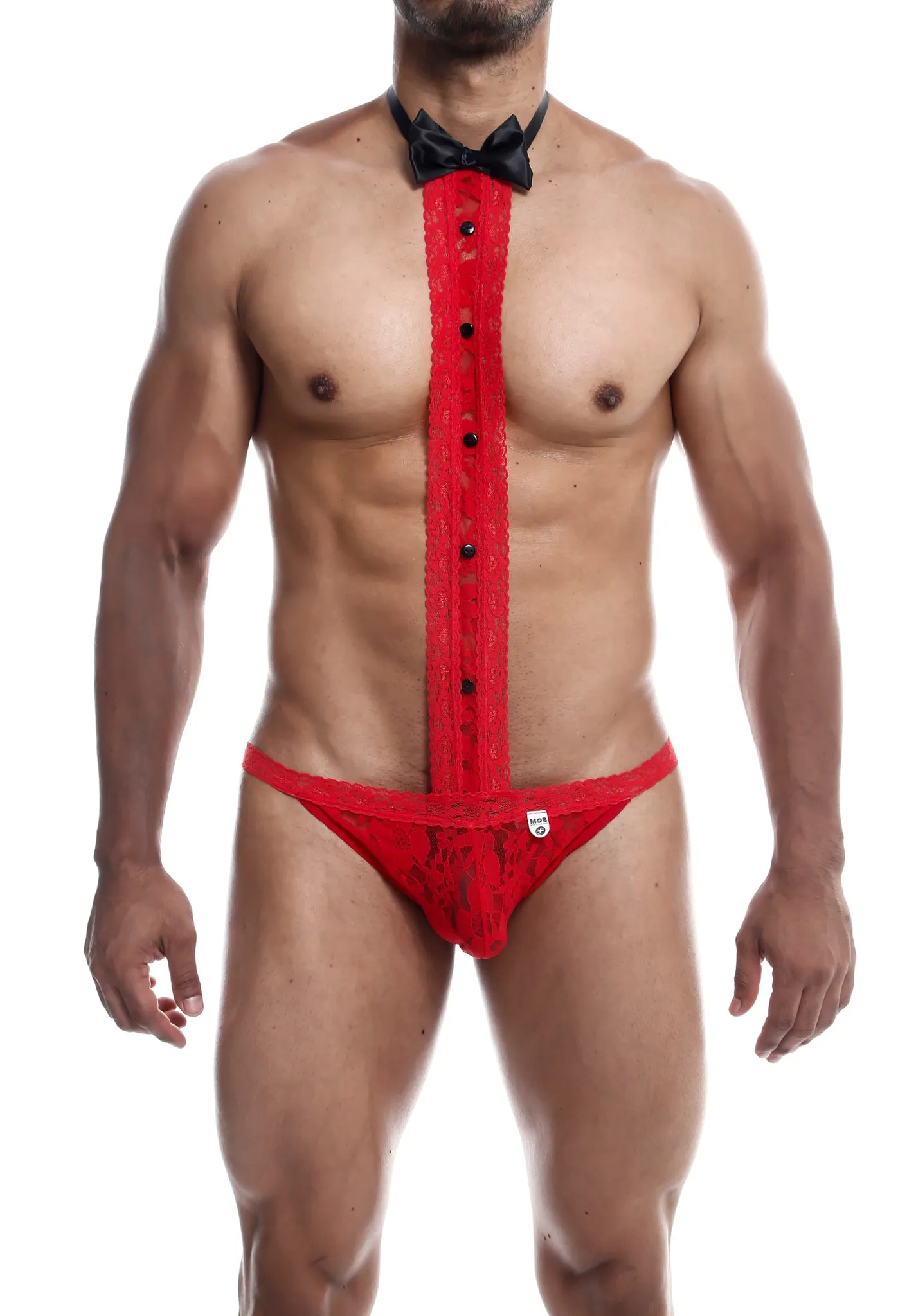 Tuxedo Lace Thong