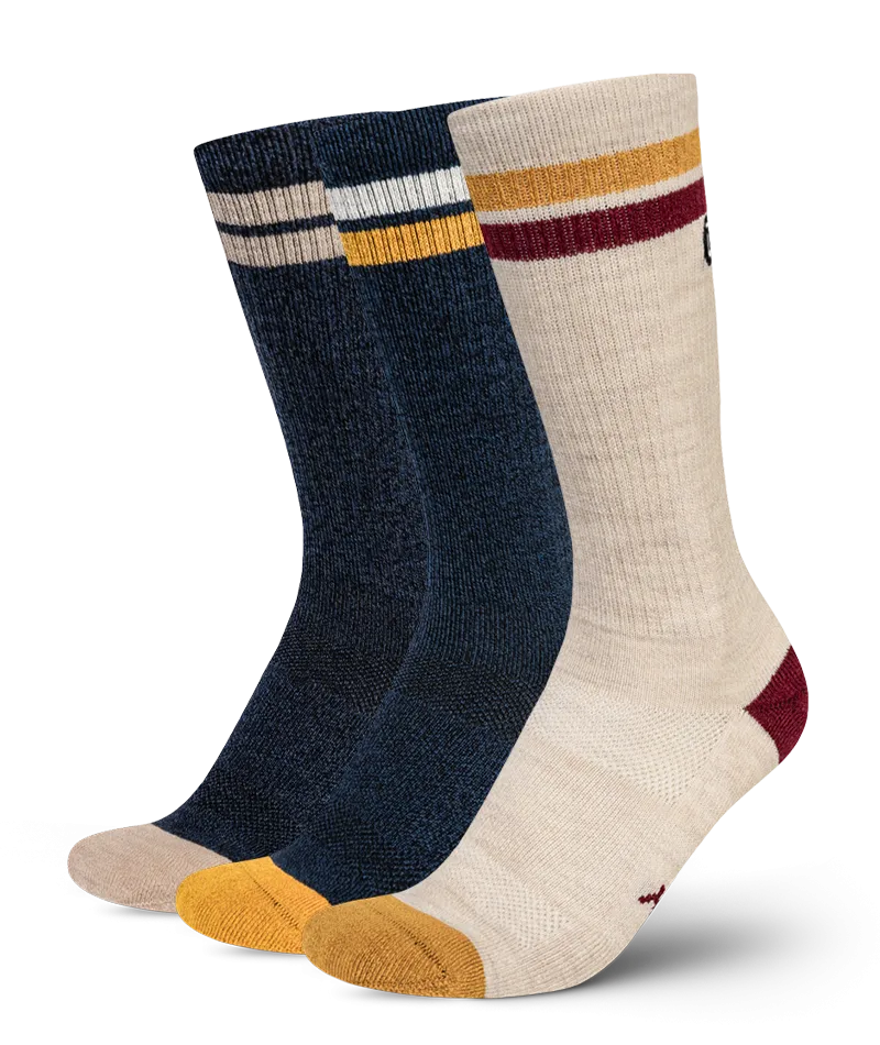 Wander Merino Crew Socks 3-Pack