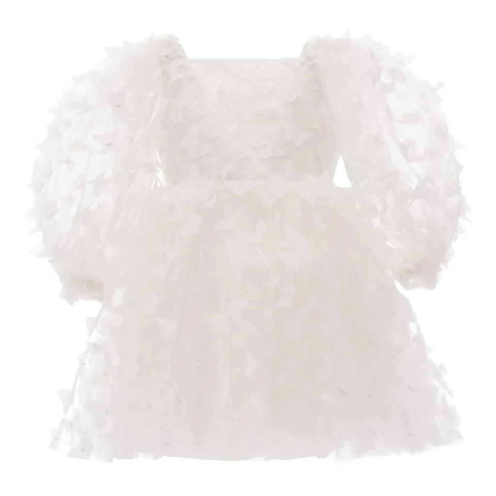 White Bell Mariposa Dress