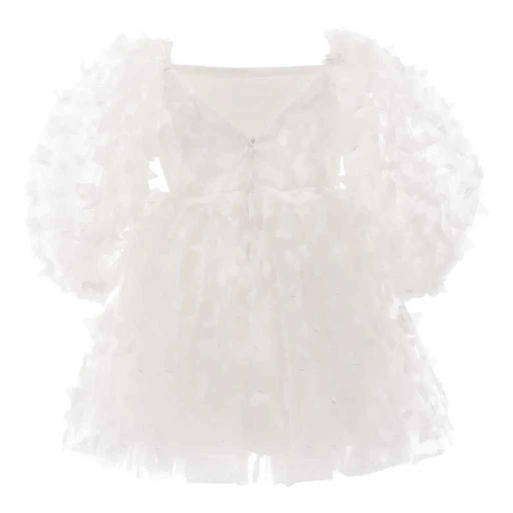 White Bell Mariposa Dress