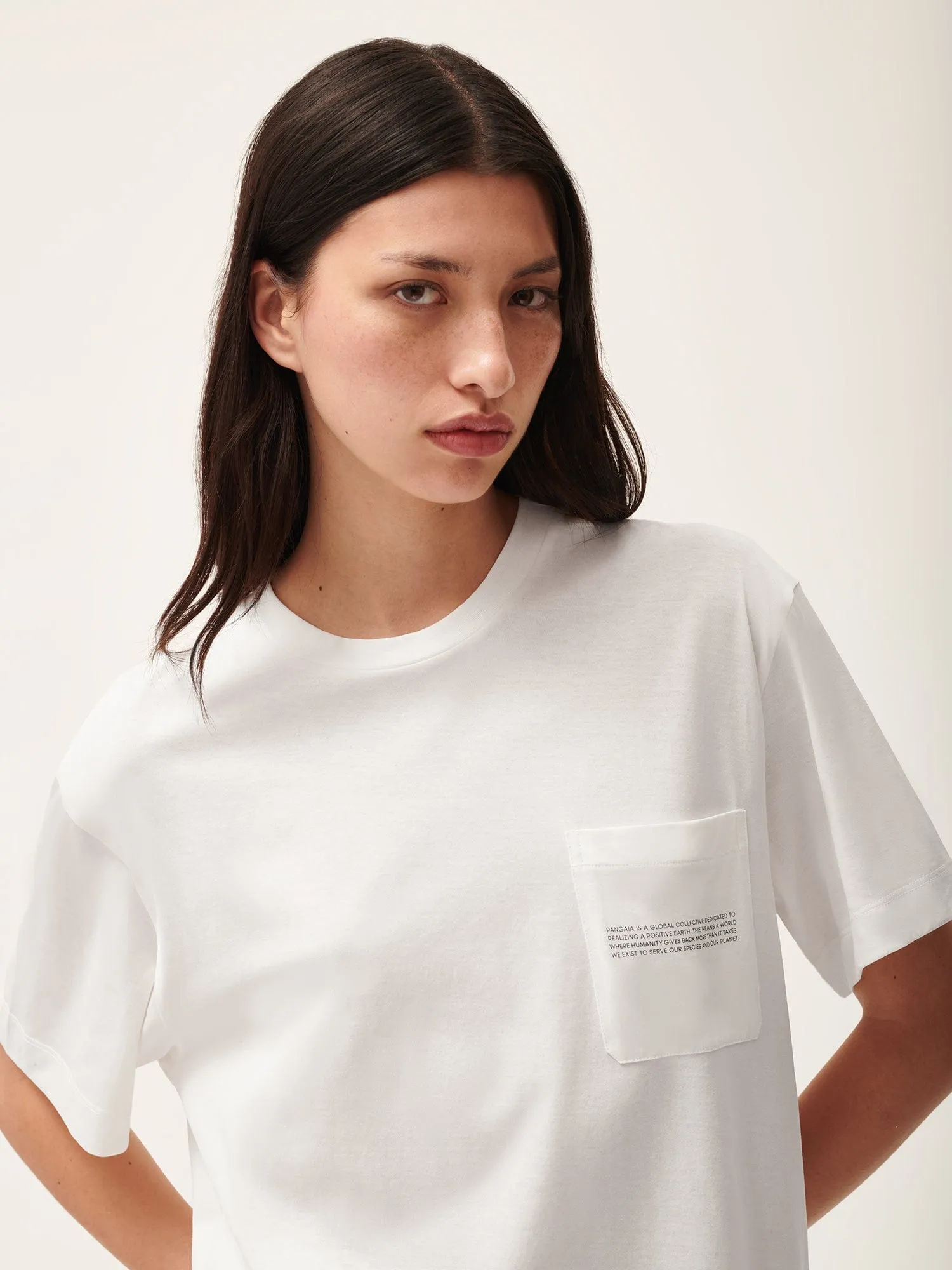 Womens 365 Lightweight Pocket T-Shirt—off-white